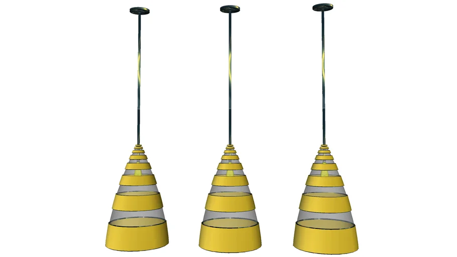 Pendent Golden Light Cones