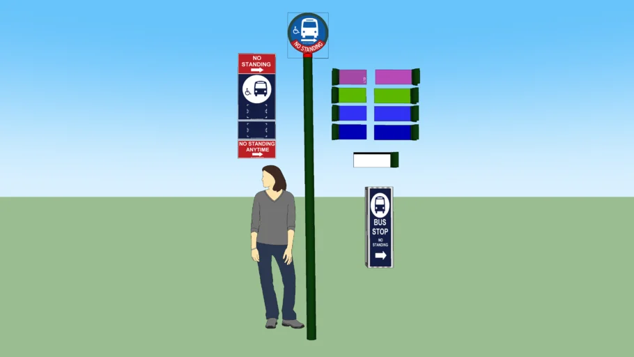 MTA Bus Stop (Old Style & New Style)