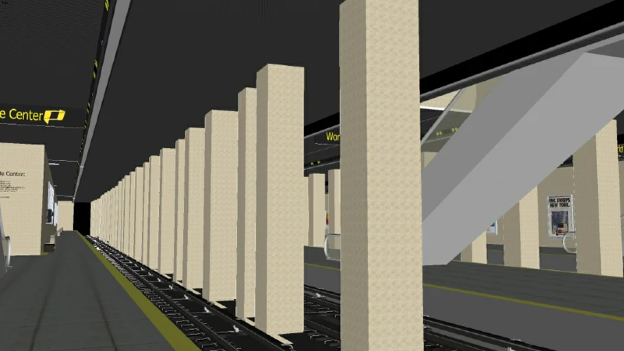 WTC PATH Station & Mezzanine Floor (Pre 9/11) | 3D Warehouse