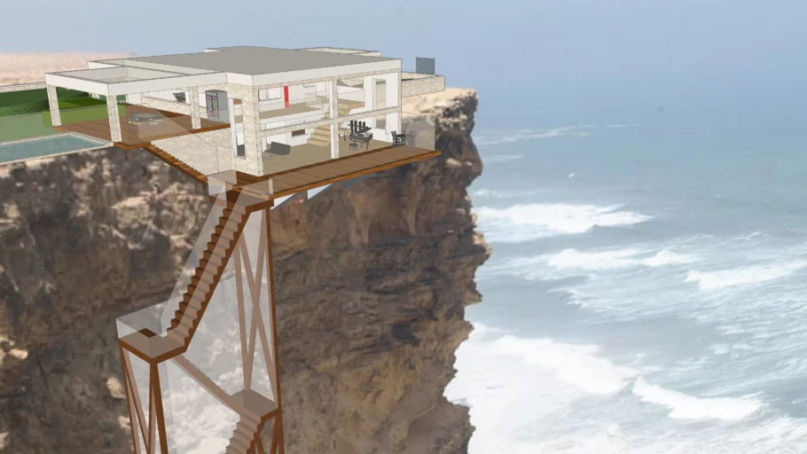 House on a cliff