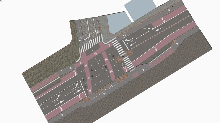 Street Intersection 01 | 3D Warehouse