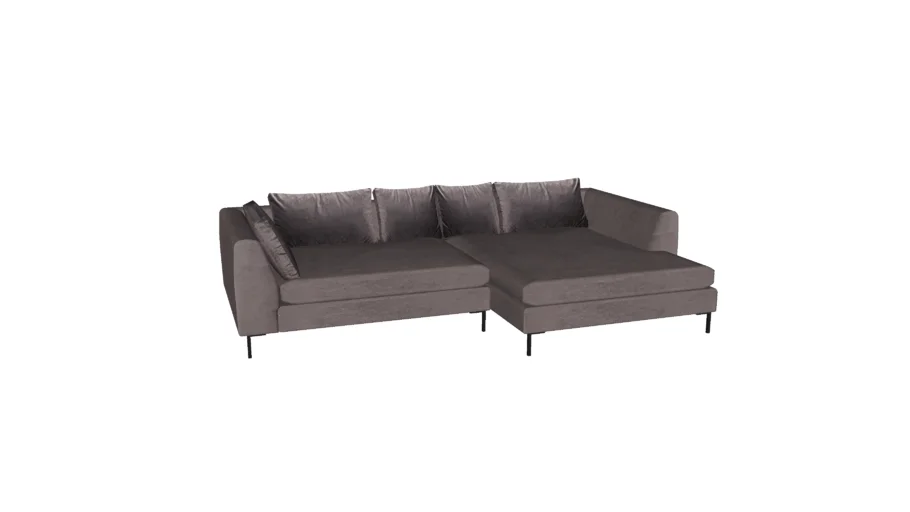 83569 Corner Sofa Gianna Velvet Green Right