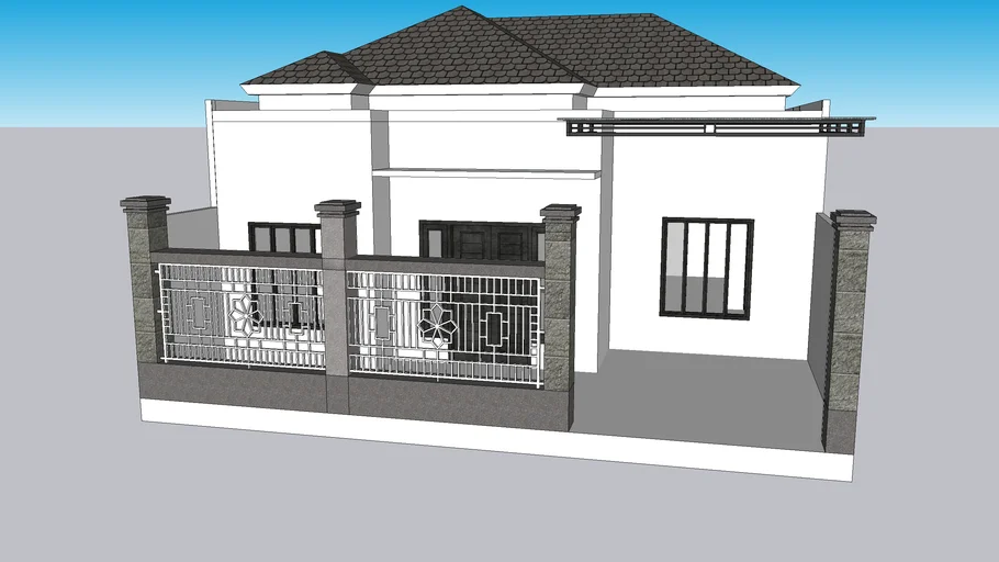 Rumah modern 1 lantai