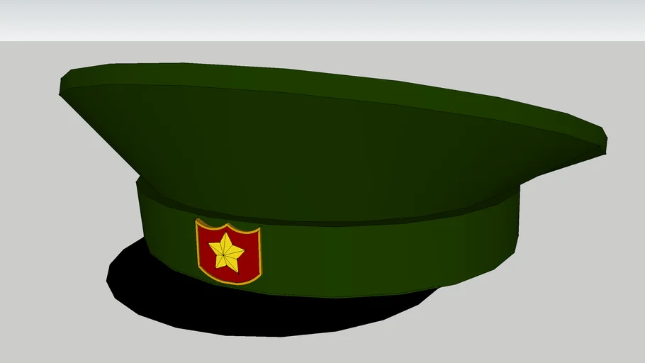 military visor cap