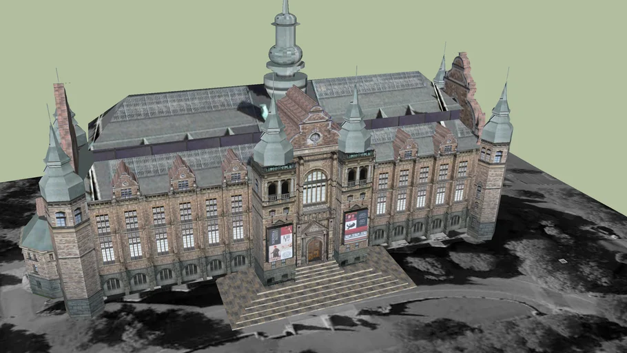 Nordiska Museet, 3D Nordic Museum, Stockholm, Sweden