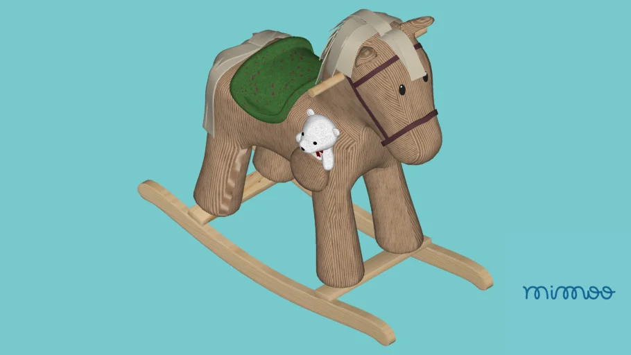 Balanço de Pelúcia Musical Cavalo 