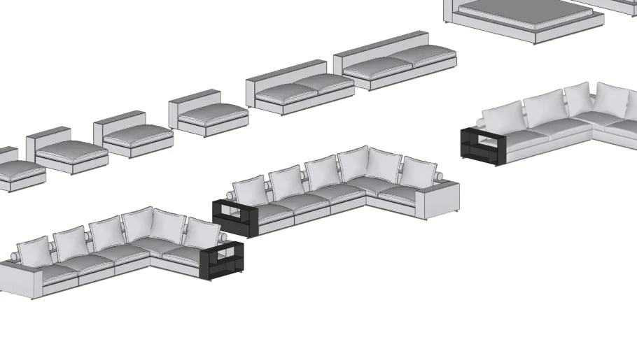 FLEXFORM - GROUNDPIECE SOFA