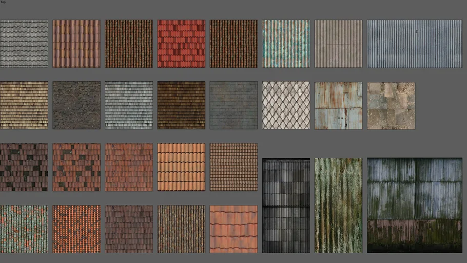 Telhados Roofs texturas seamless
