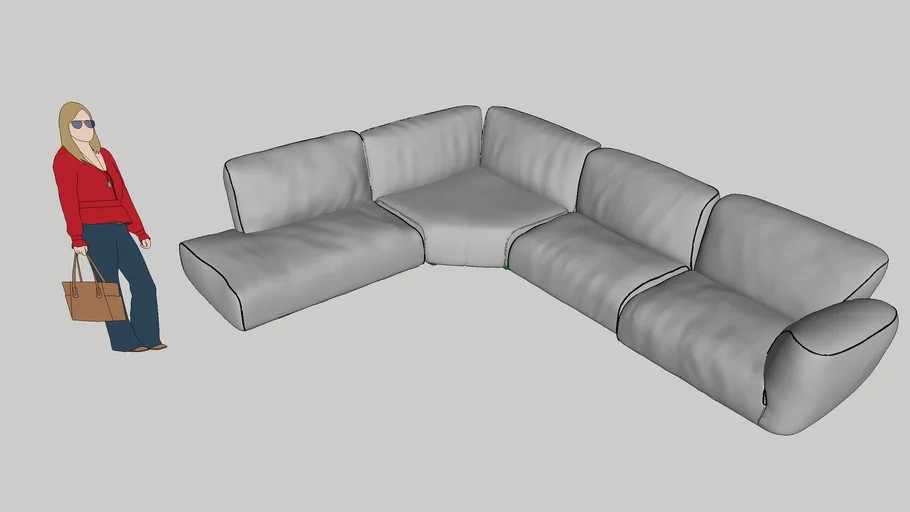 Divano Edra Grande Soffice Sofa - Francesco Binfaré