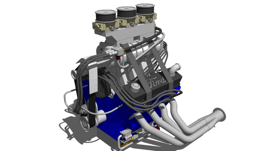 572 C.I. Ford Engine
