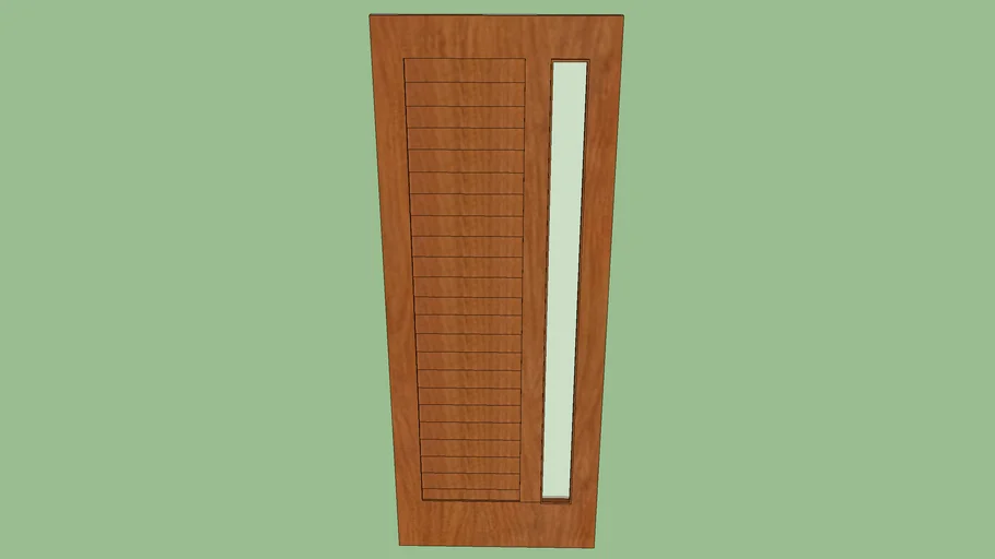 porta veneziana com vidro