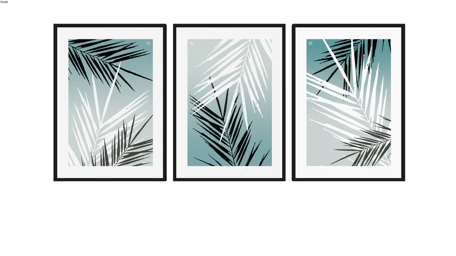 Quadros Palm Tree I, II e III - Ammo Quadros