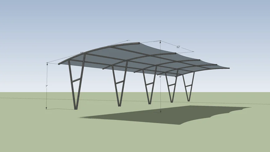 Simple Car Parking Shade