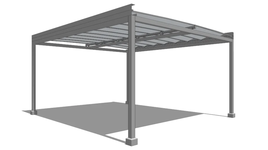 Aluminum Structure with Retractable Roof
