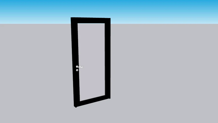 PUERTA COMERCIAL NEGRA