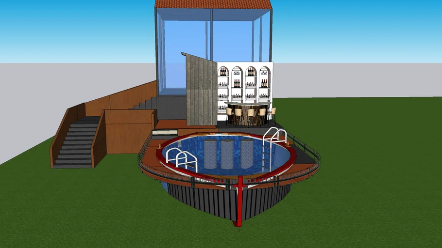 Boat swimming pool