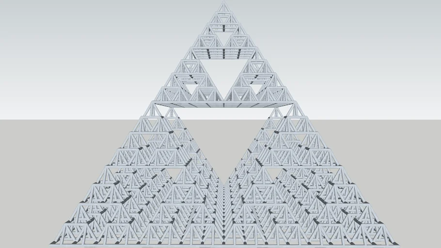 Circular Hollow Section Fractal Pyramid