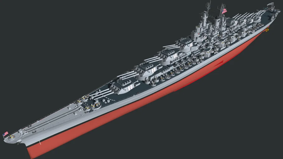 AMERICAN+NAVY+1944+WW2+DESIGNED+SUPER+BATTLESHIP+PROJECT+X+NEVER+BUILD+ship