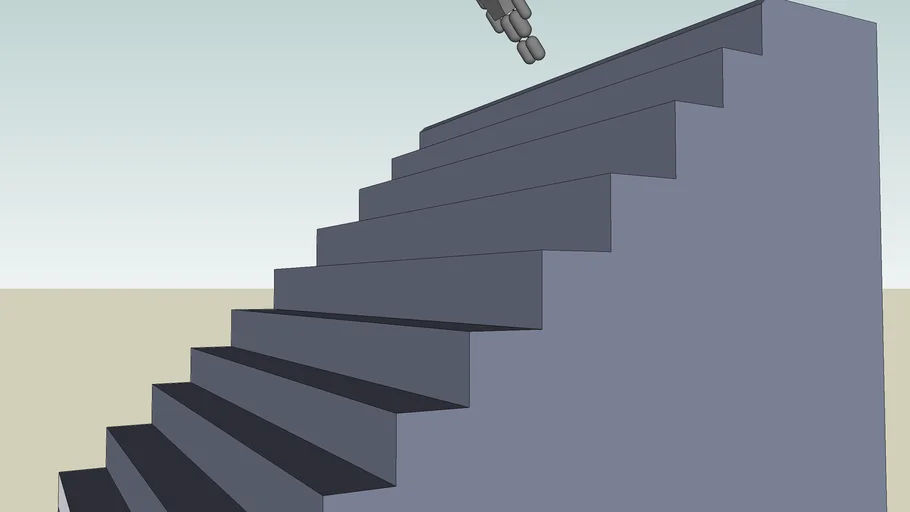 physics ragdoll falling down stairs