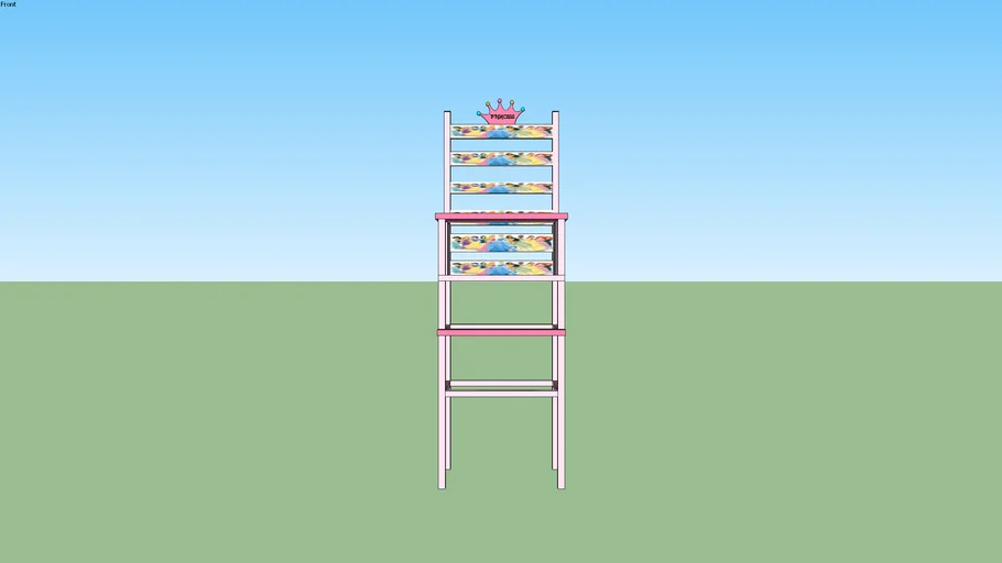 Baby Girl Princess High-Chair