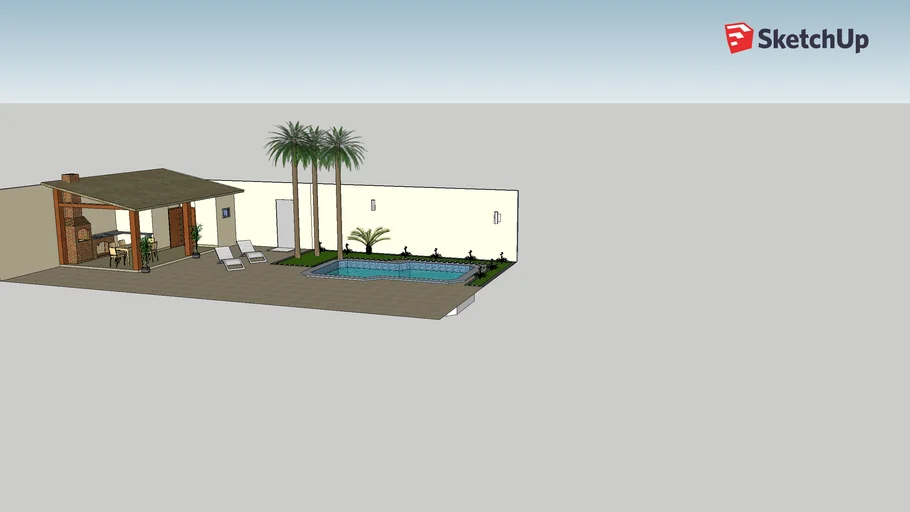 área de piscina