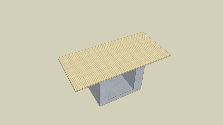 Simple Dining Table | 3D Warehouse