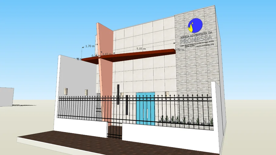 Revitalização da fachada da Igreja Adventista da Promessa