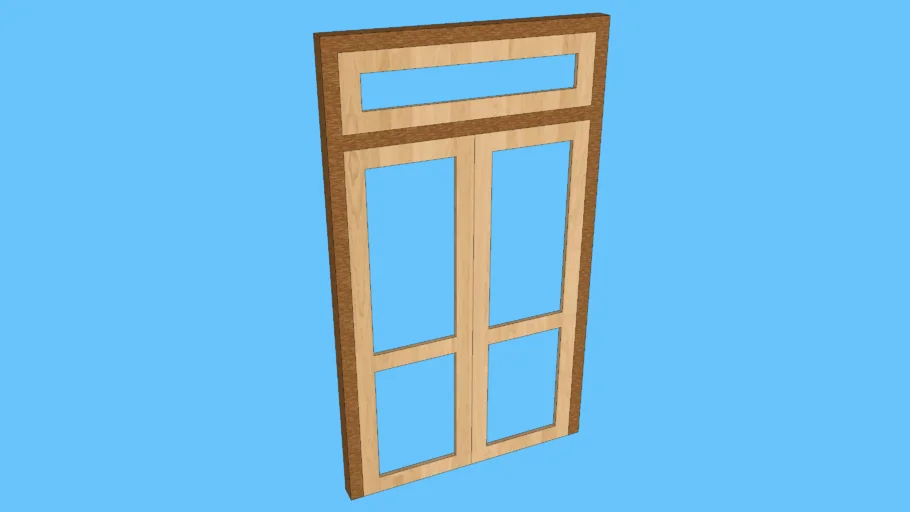Door window (French window)