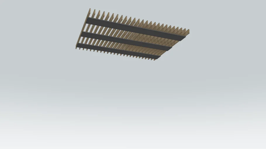 Ceiling wooden elements - ceiling wooden slats decor