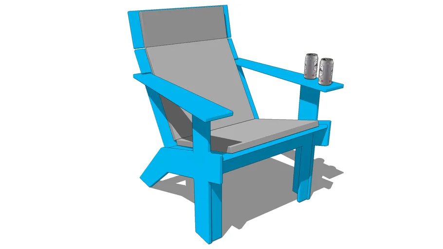 Tall Lollygagger lounge chair. New age Adirondack. Loll Disigns. The best new age Beer chair