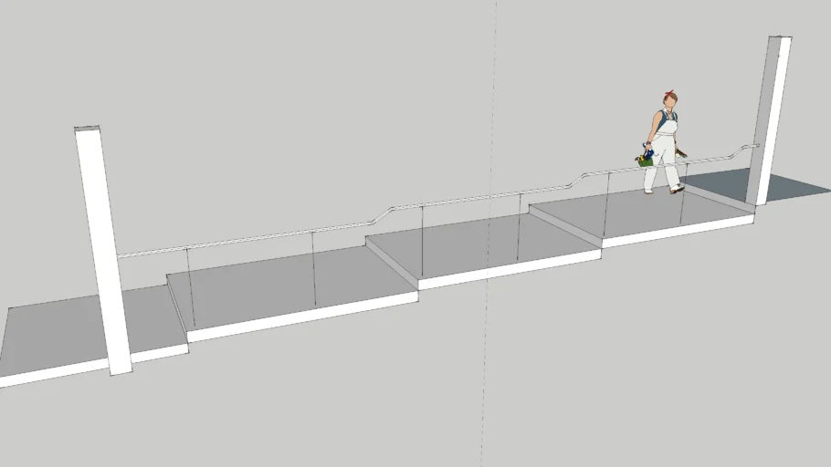 Kraft walkway railing