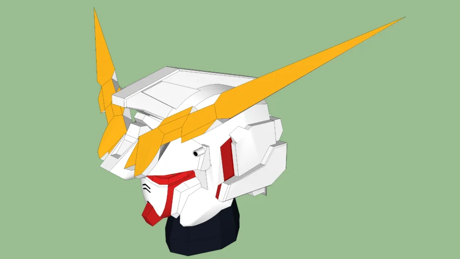 RX-0 Unicorn Gundam Head (Destroy Mode)