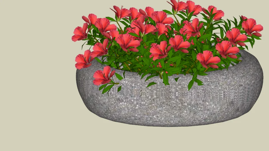 Vaso com hibisco