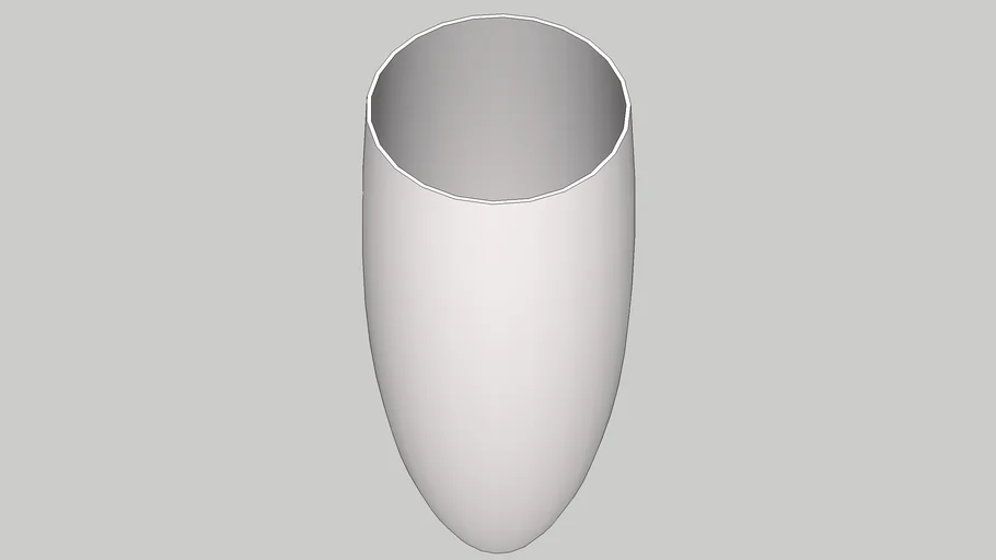 Medium White Ceramic VaseTall