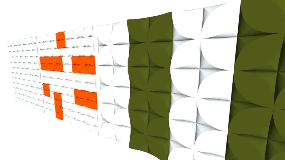 3D Model in Modern wall panel