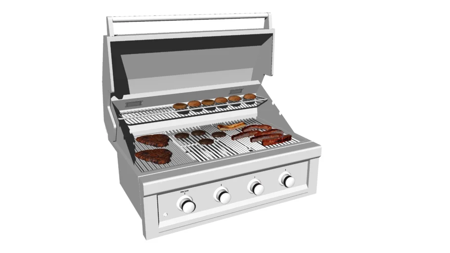 Ruby 4 Burner Pro-Sear 36" - Item NO. RUBY4B-LP/RUBY4B-NG ~ Dynamic Model