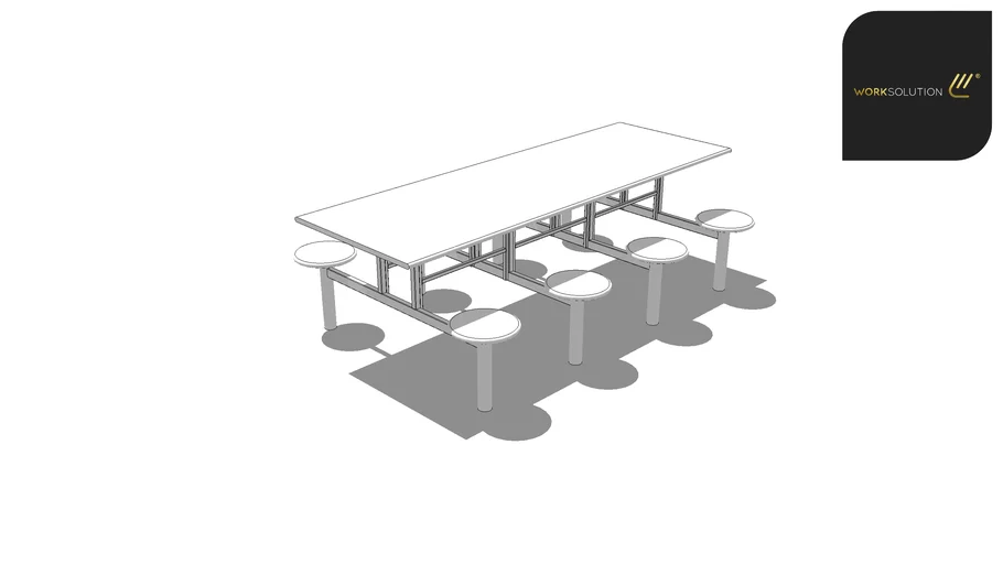 Mesa - 240x0,80 - Convivência -  Linha Refeitório