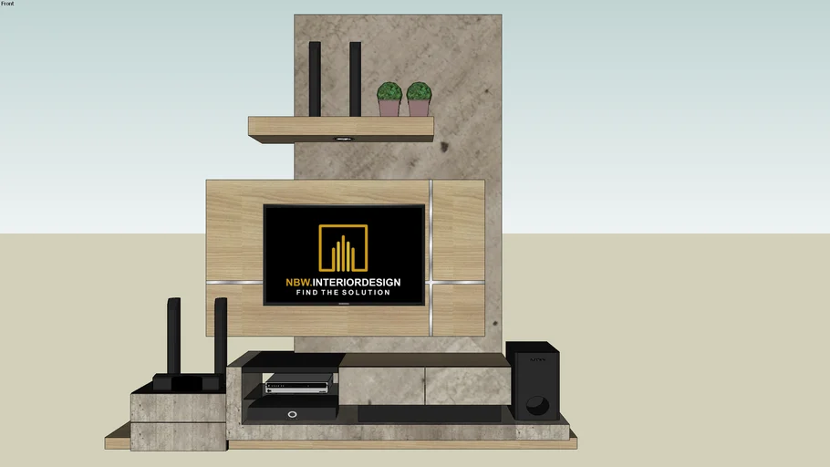 backdrobe tv minimalis