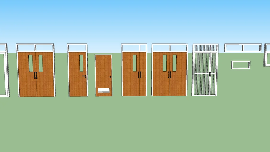 White Aluminium Frame (Kusen Aluminium Putih)