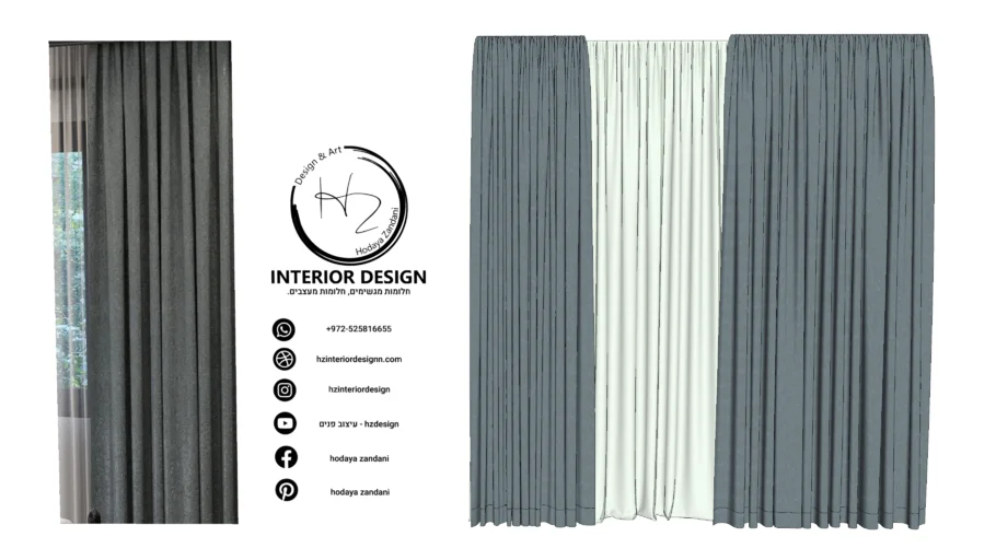 V RAY curtain