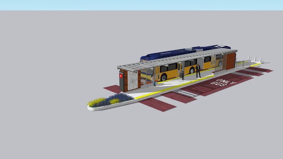 Bus Rapid Transit (BRT) Station/Stop (Median)