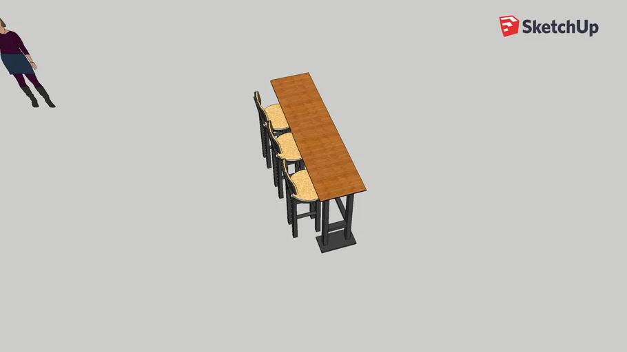 bar table and chair 