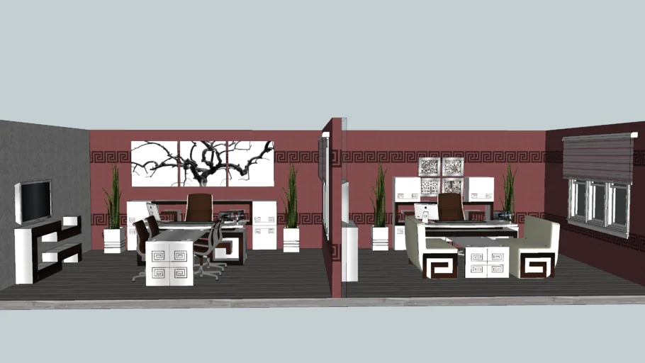 office boss room designed by airwalker