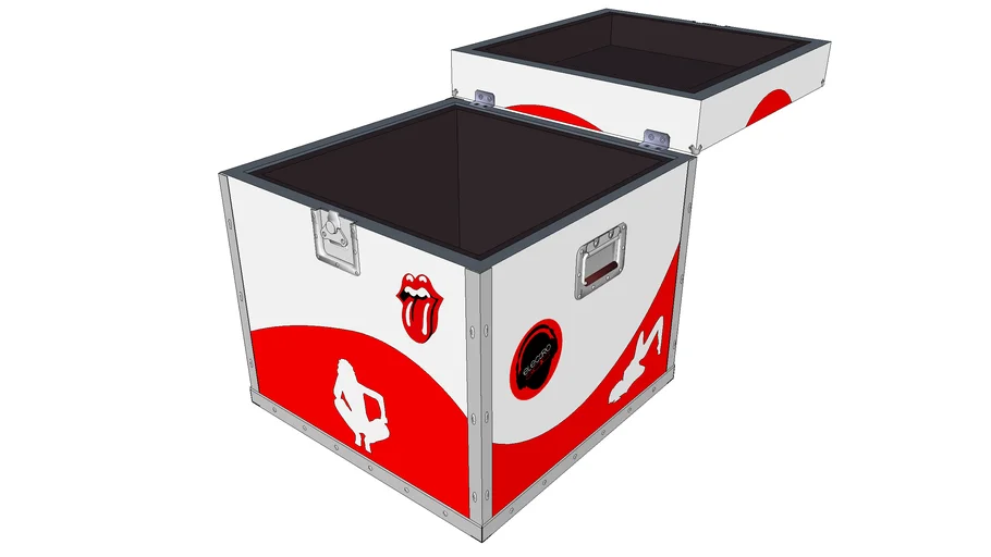 Maleta de discos RED & WHITE