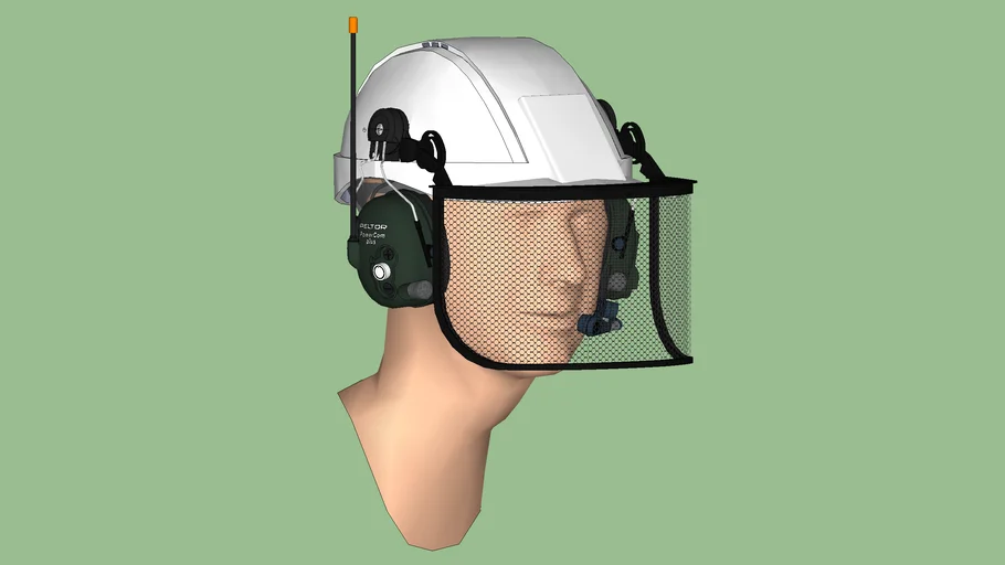 Safety First Series - Hearing Protection - Communications Headset 02 – Cap Style + Shield