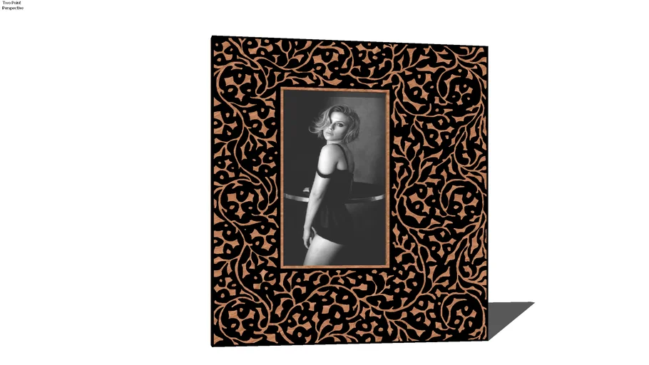 Marco de madera Art Nouveau