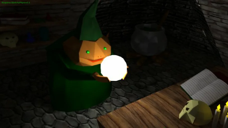BRUJO(DUENDE) HACIENDO MAGIA