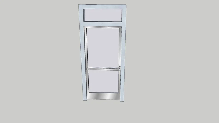 Commercial glass door