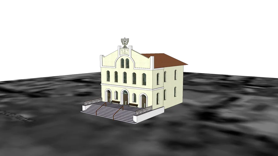 The great synagogue of Rishon Le Zion -complex model