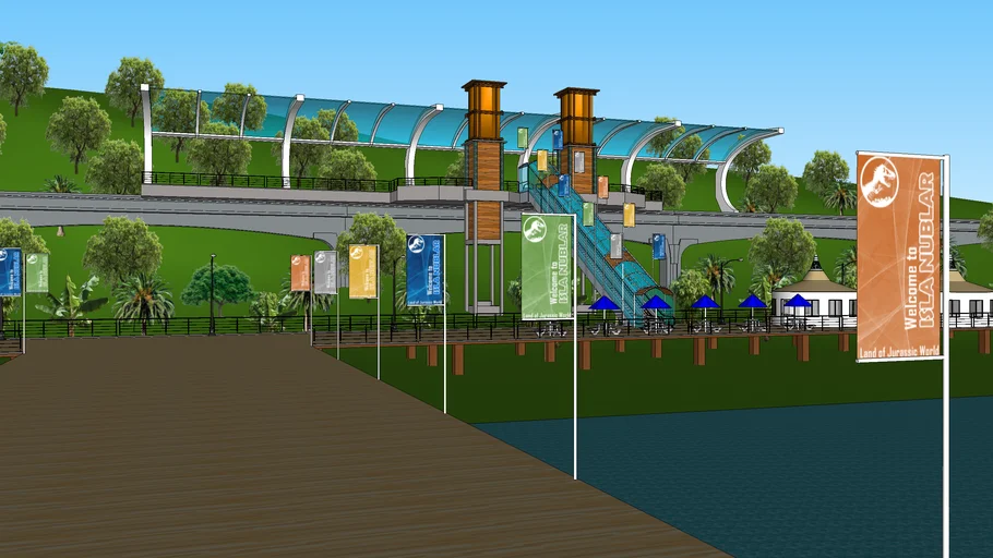 Ferry Landing "Welcome To Isla Nublar" Jurassic World